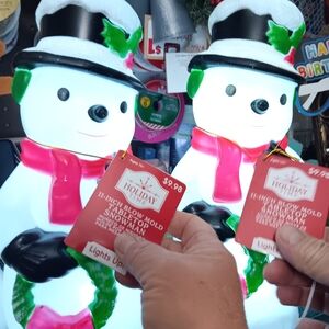 Vintage Inspired Blowmold Snowman